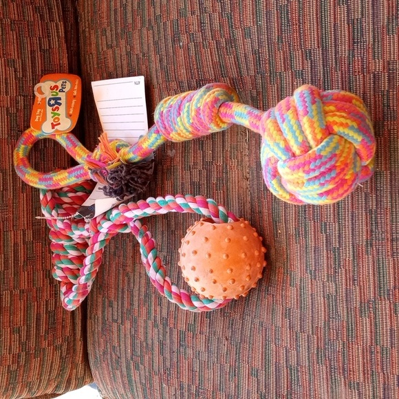 New! TOYS R US PETS +1 Medium to Large Dog Tug Toys. - Picture 2 of 7